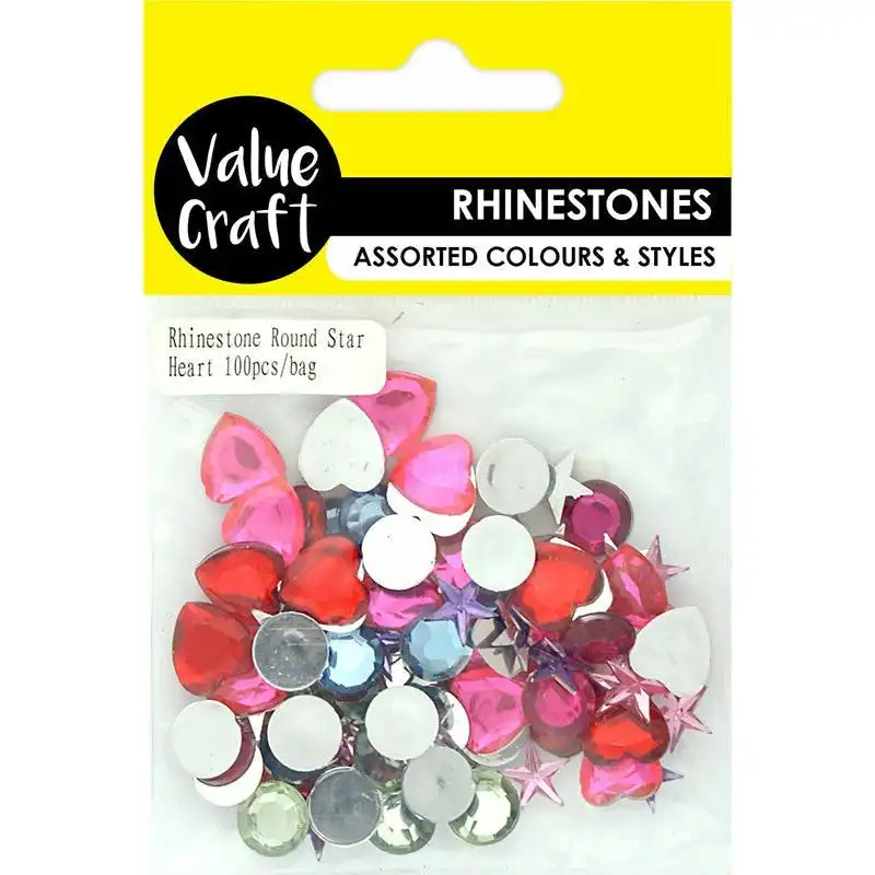 Rhinestones - Stars, Hearts & Round