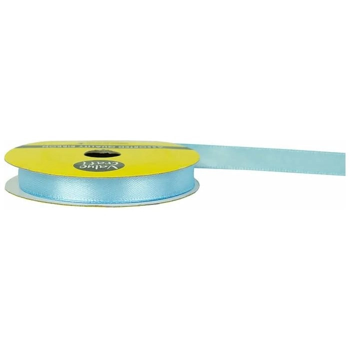 Satin Polyester Ribbon - Light Blue