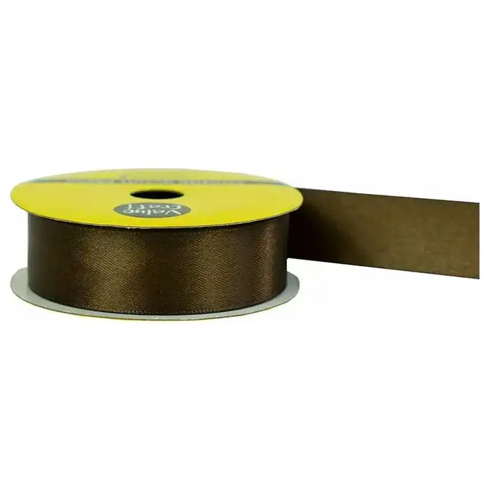 Satin Polyester Ribbon - Chocolate