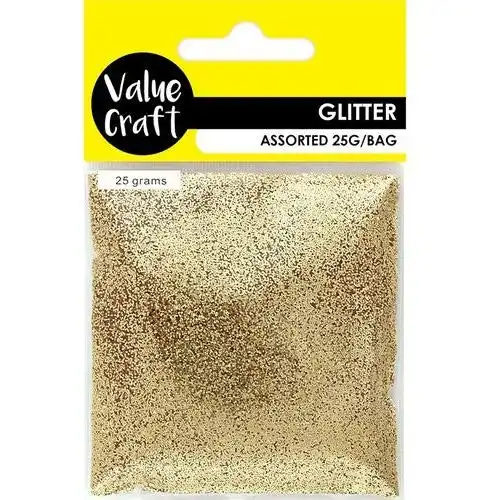 Craft Glitter in Bag Gold