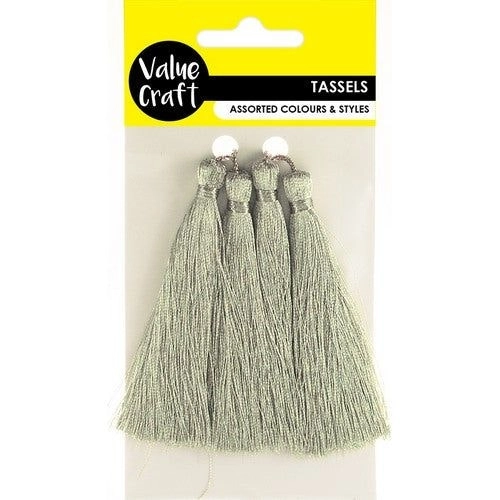 Craft Tassels - Metallic Silver