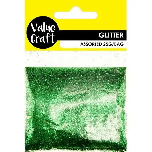 Craft Glitter in Bag Green