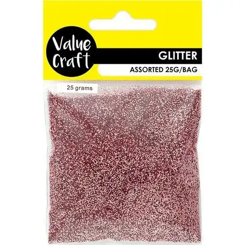 Craft Glitter in Bag Light Pink