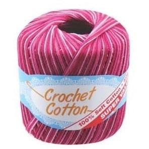 Crochet Cotton Multi - Burgundy