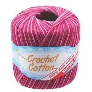 Crochet Cotton Multi - Burgundy