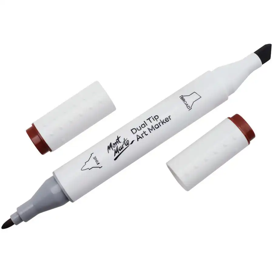 Mont Marte Dual Tip Alcohol Art Marker - Brick Brown