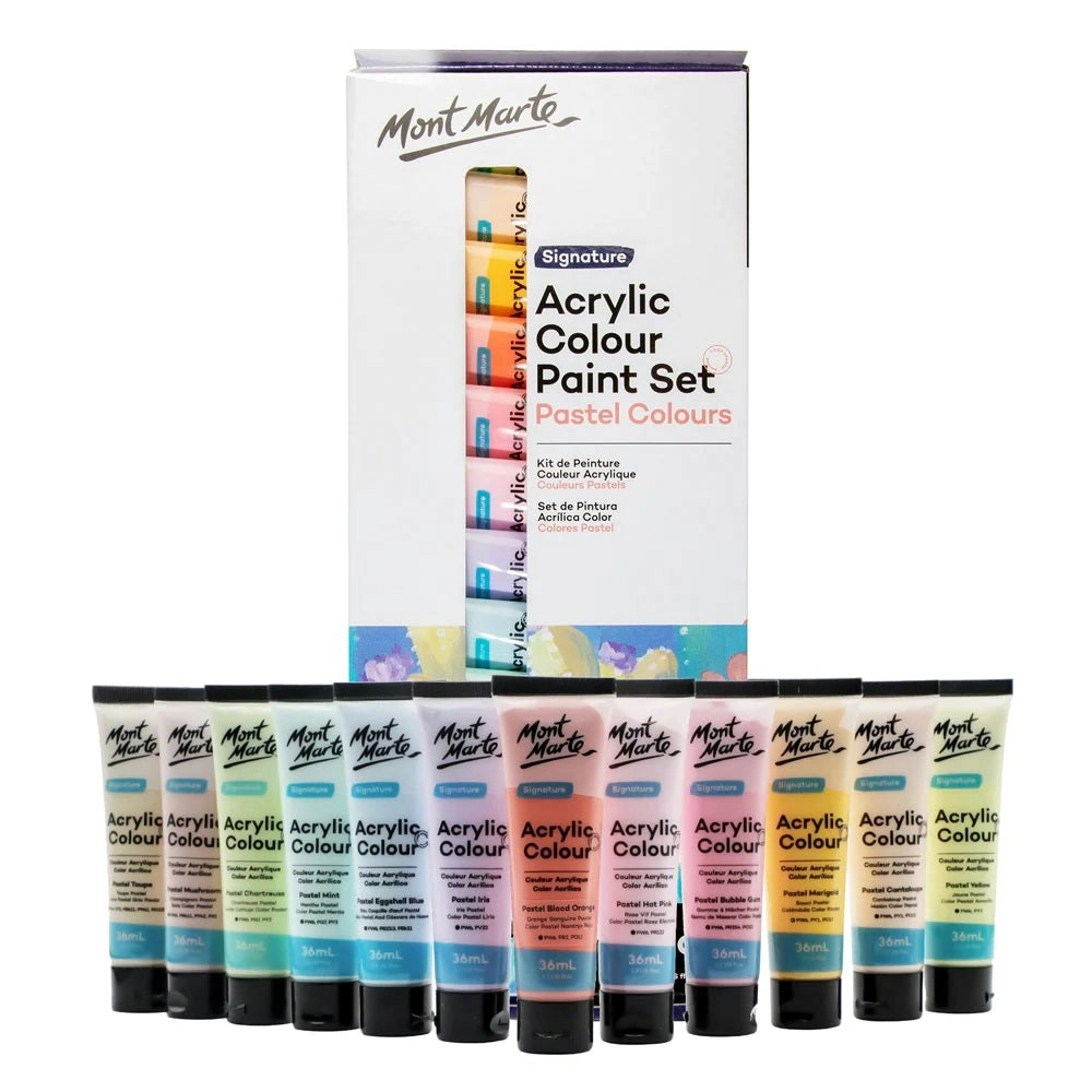 Mont Marte Acrylic Colour Set - Pastels