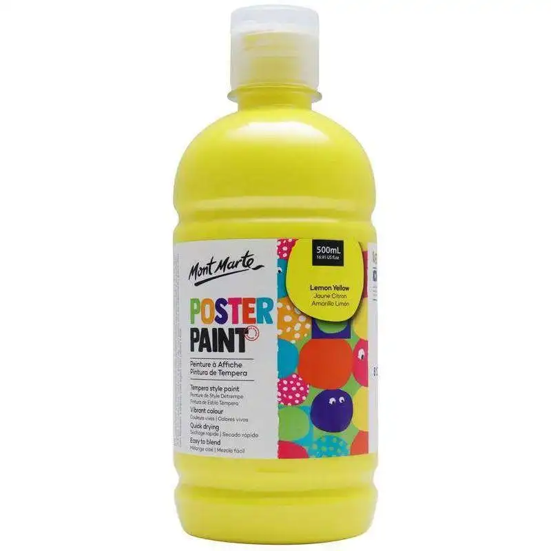 Mont Marte Poster Paint - Lemon Yellow