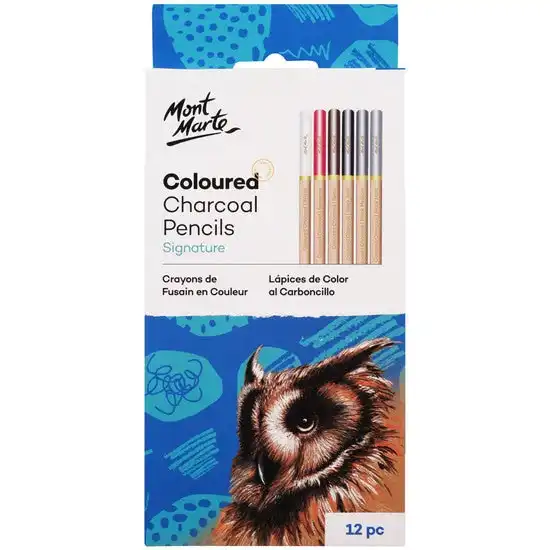 Mont Marte Signature Pencils - Coloured Charcoal