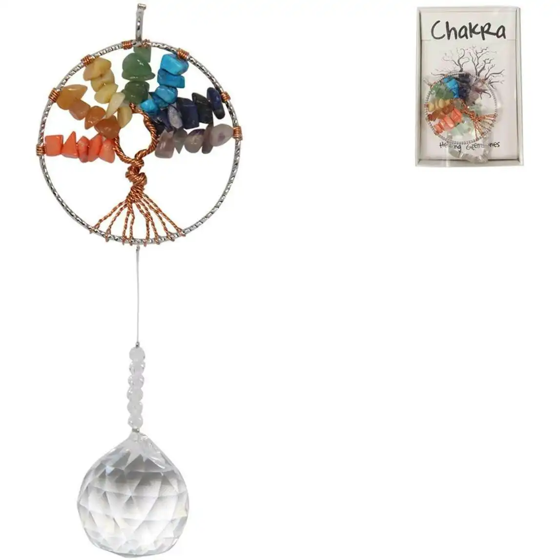 Tree Of Life Suncatcher with Crystal