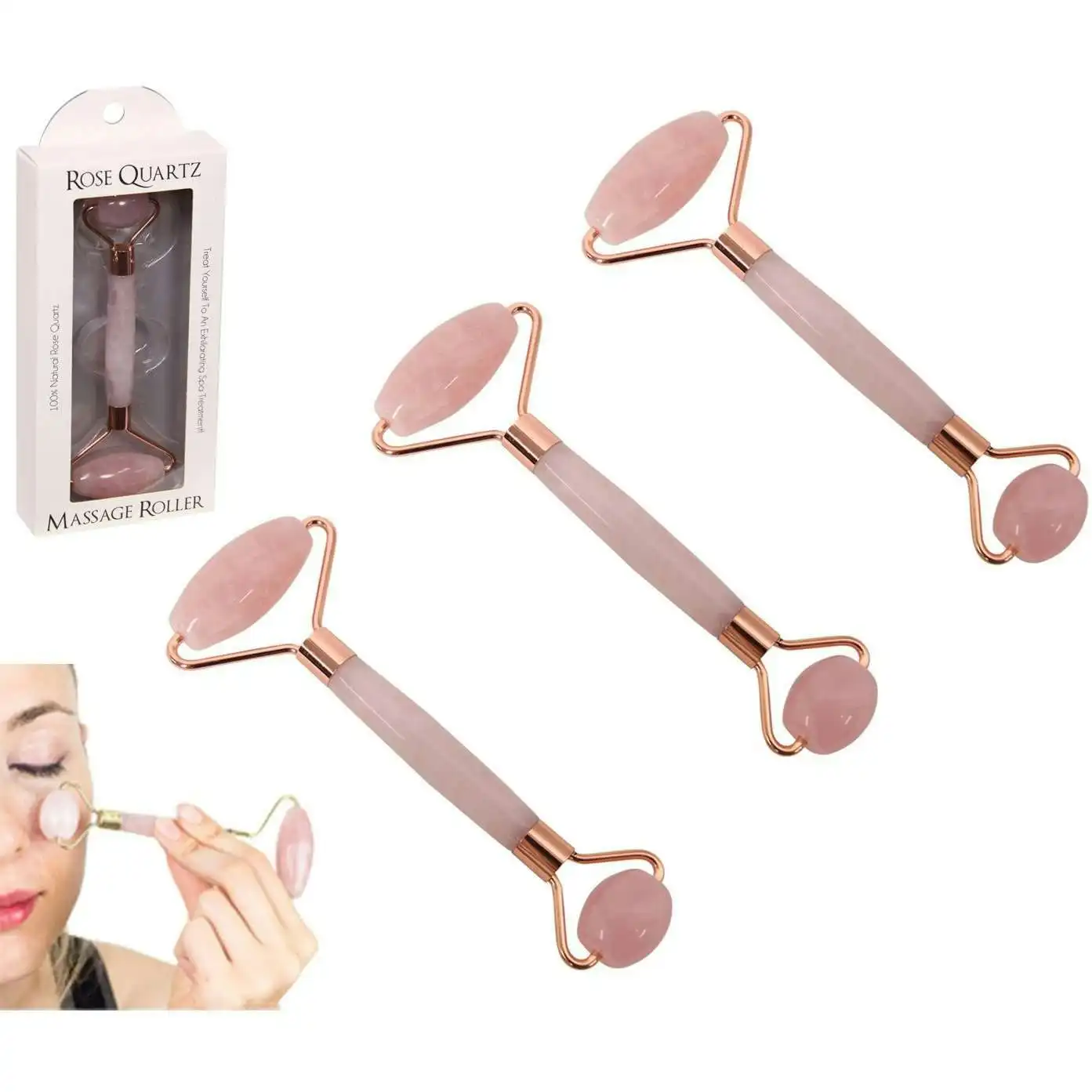 Rose Quartz Wellness Massage Roller