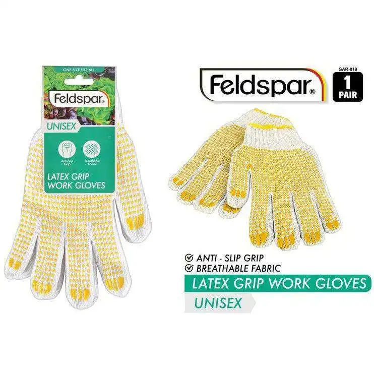 Work Gloves - Latex Grip