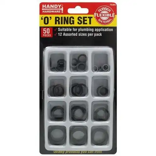 O Ring Set - 50 Pieces 12 Assorted Sizes