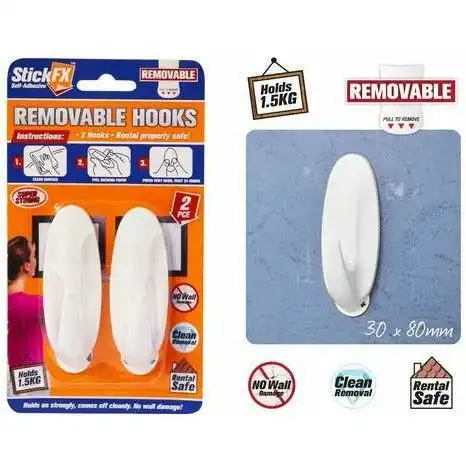 Hooks - Removable Self Adhesive