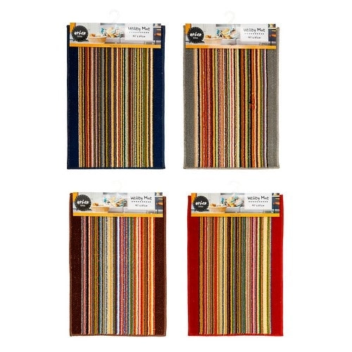 Utility Mat Stripes - 60x40cm 1 Piece Assorted