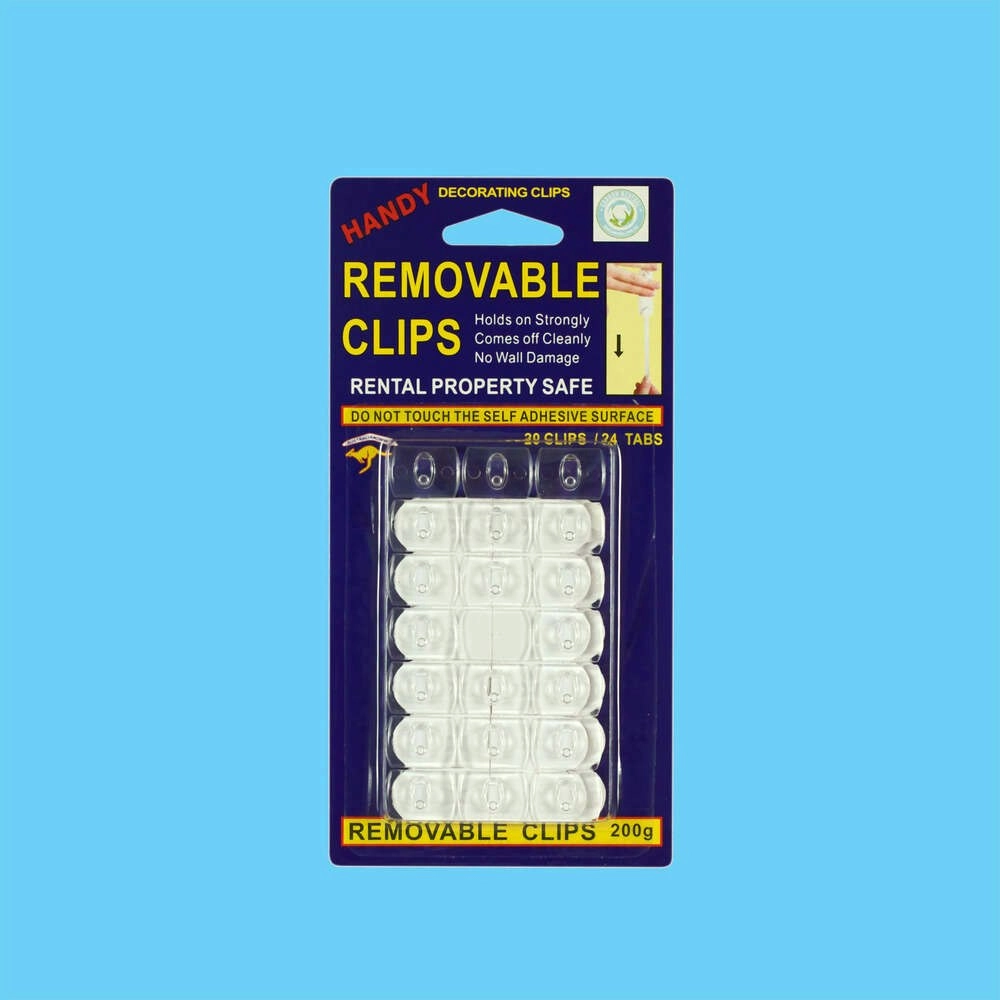 Removable Clips Clear - Small