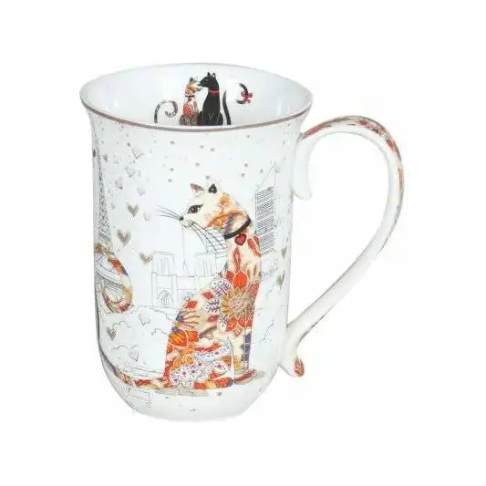 Cat Couple Fine Bone China - Mug