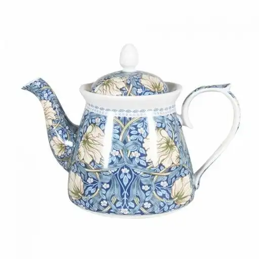 William Morris on Blue Fine Bone China Teapot