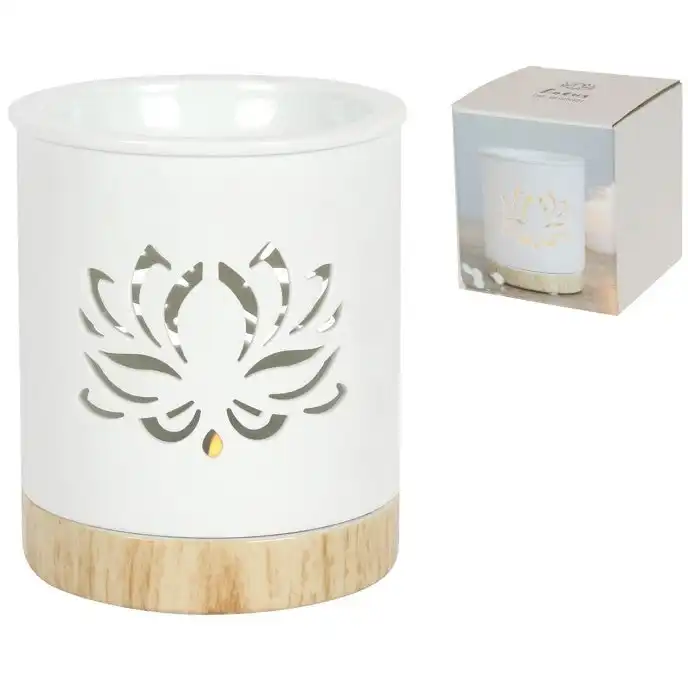 Oil Burner White Lotus