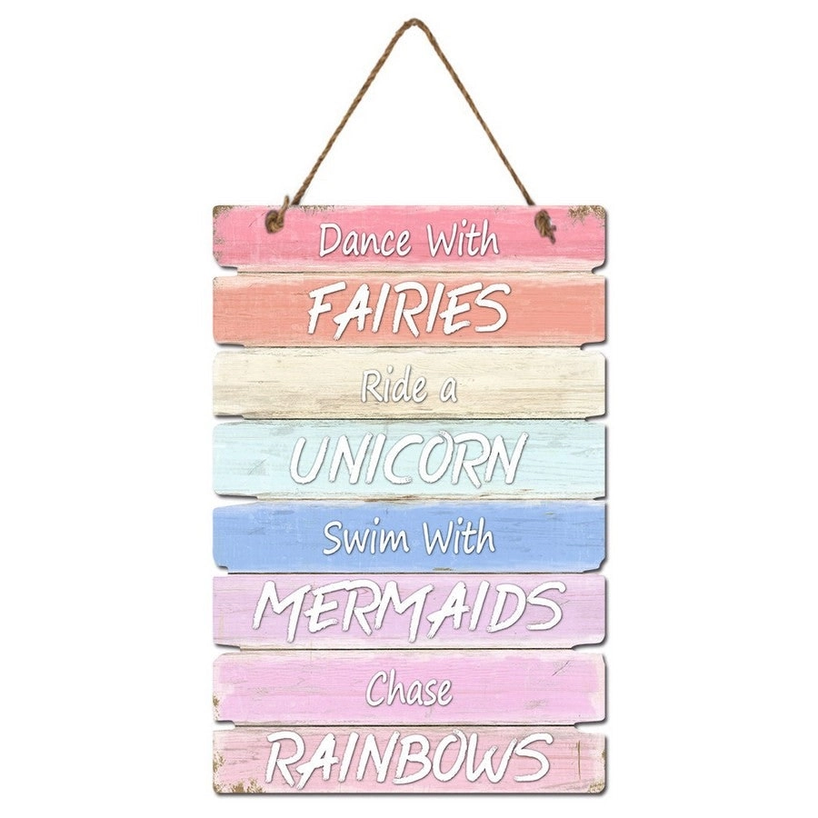 MDF Dance with Fairies Wall Hanging Plaque