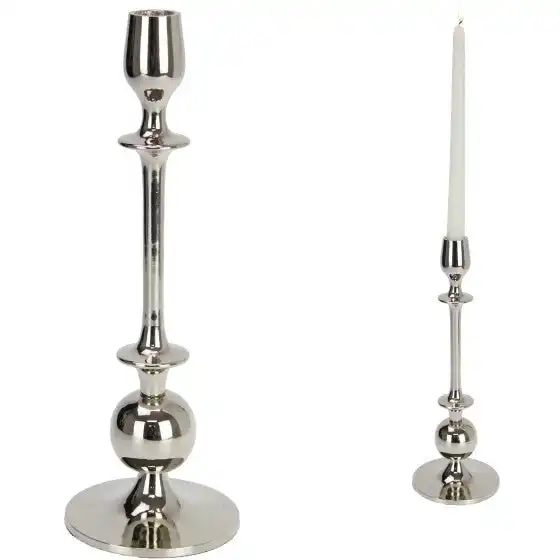 Silver Taper Candle Holder