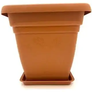 Square Flowerpot with Plate