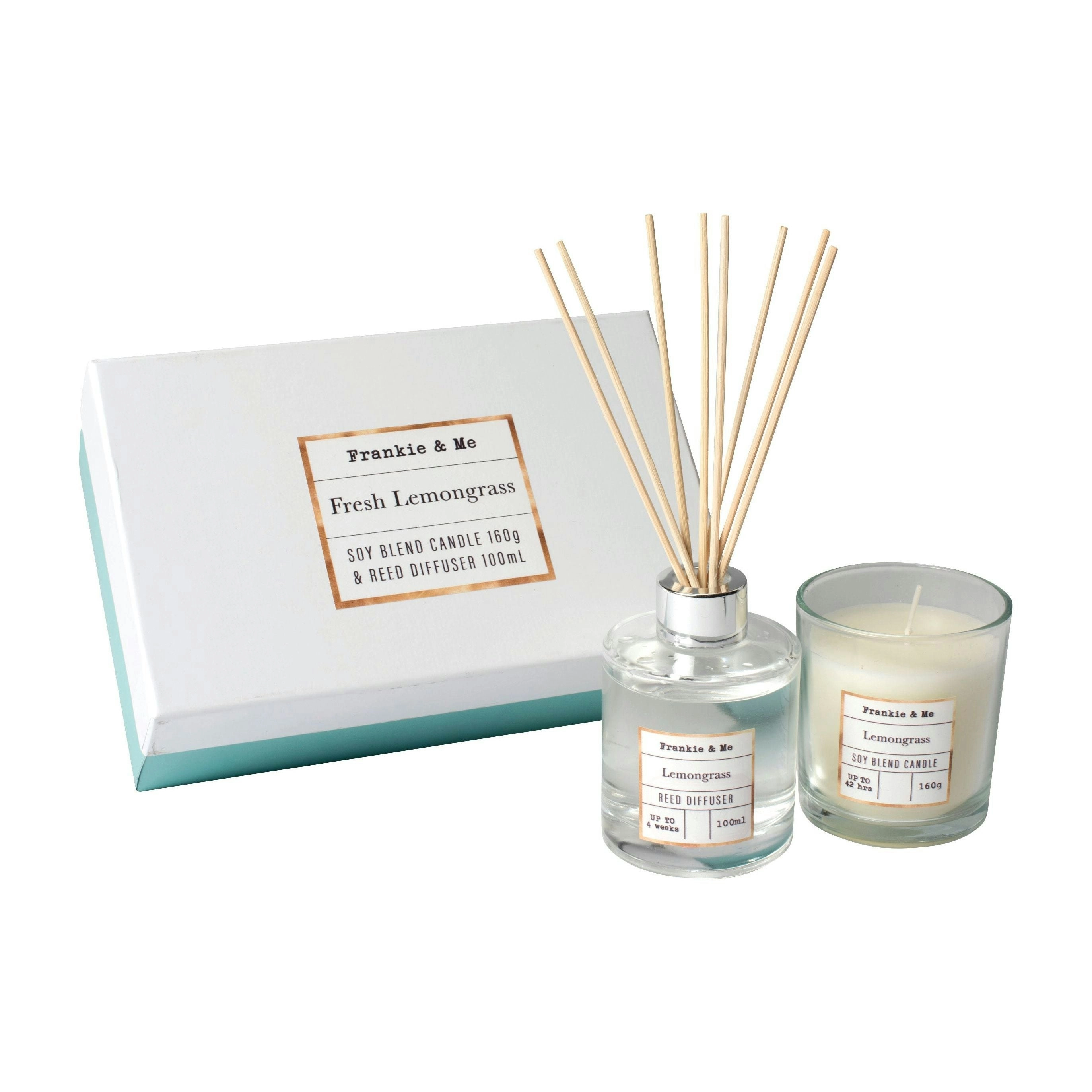 Candle & Diffuser Gift Set - Lemongrass