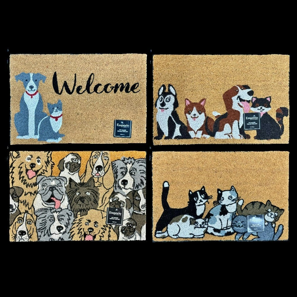 Coir Door Mat - Dog or Cat