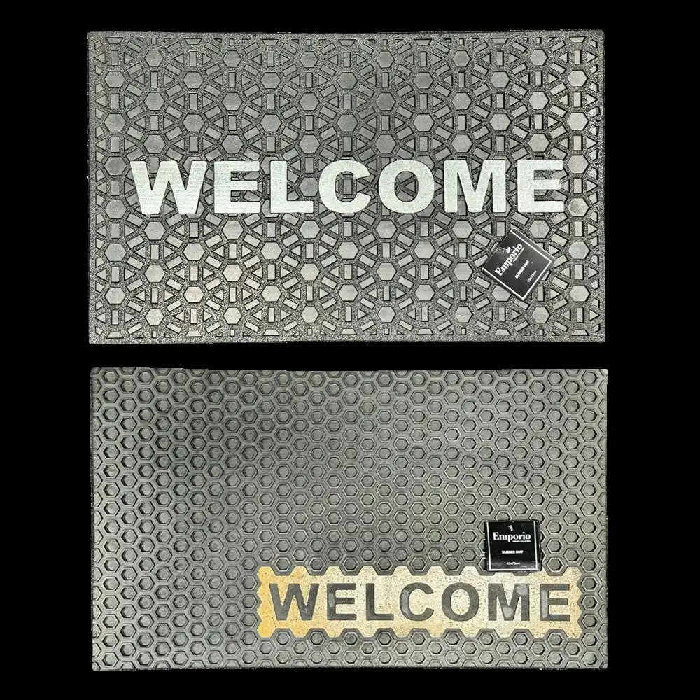 Rubber Door Mat - Welcome