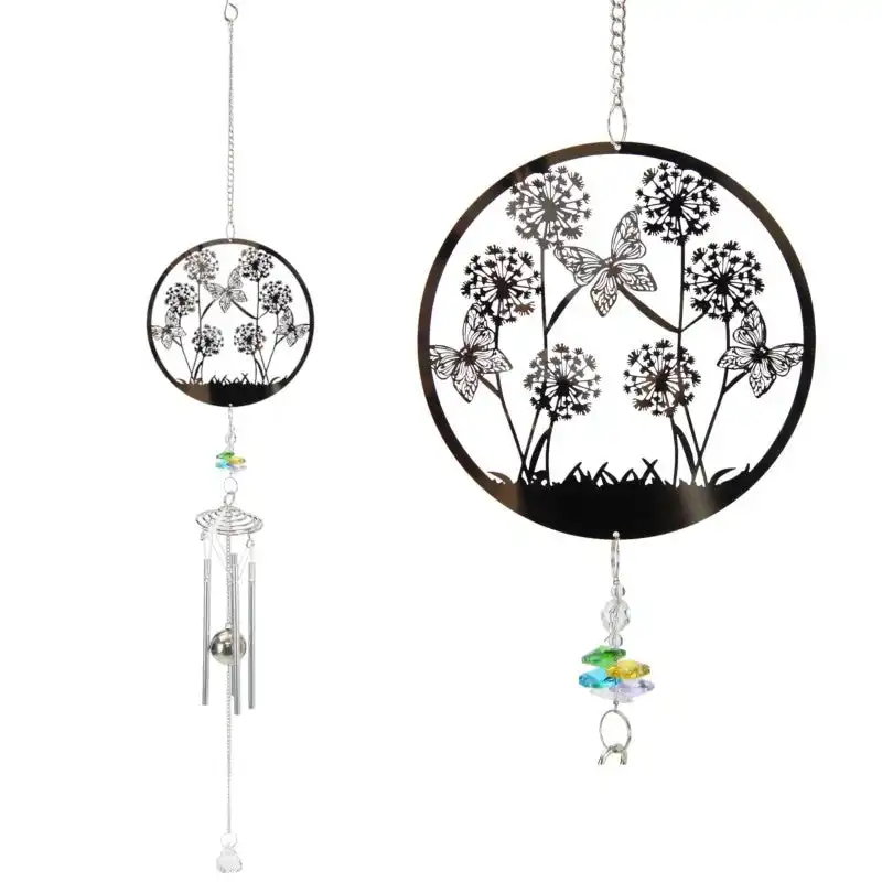 Wind Chime - Butterflies with Crystals