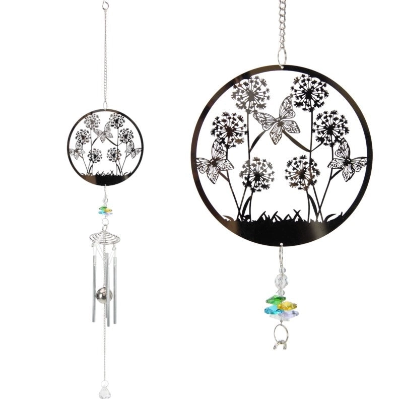 Wind Chime - Butterflies with Crystals