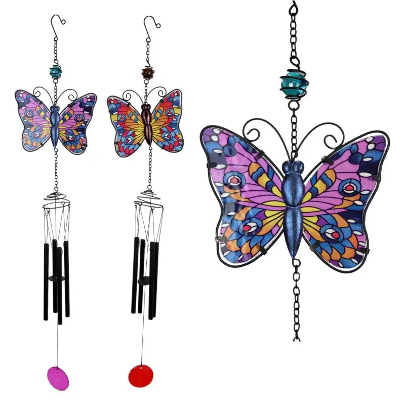 Wind Chime - Mosaic Glass Butterfly