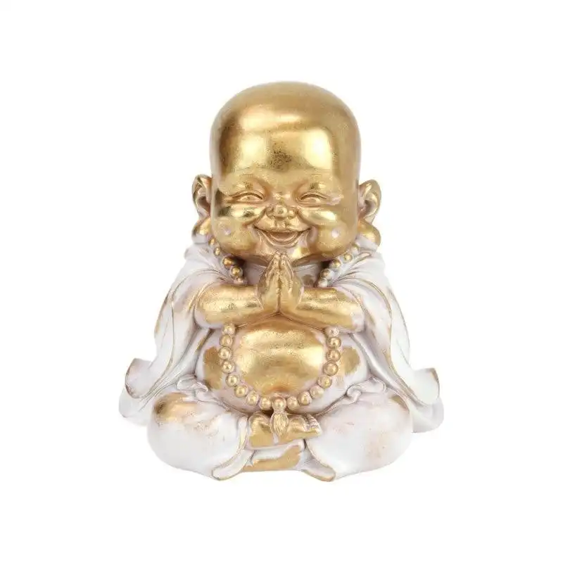 Praying Buddha - Gold & Grey