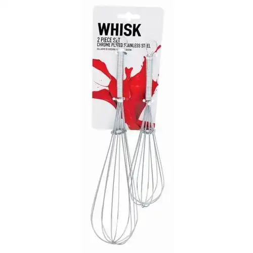 Chrome Plated Stainless Steel Whisk Set