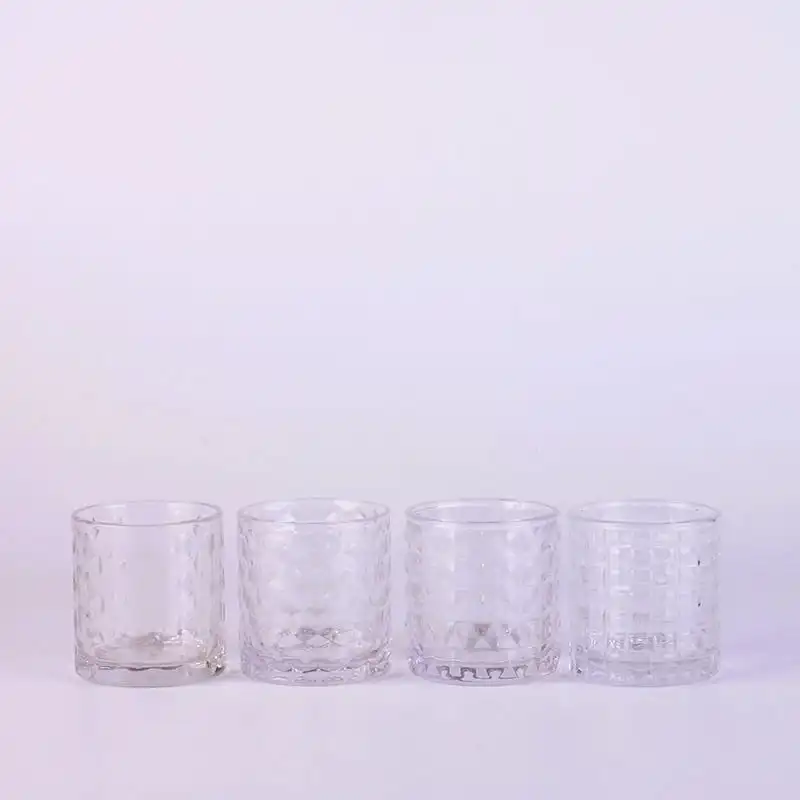 Cut Glass Candle Holder