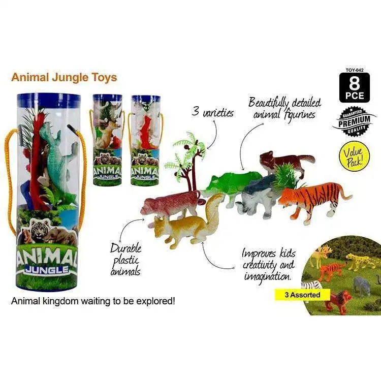 Jungle Animals in Cylinder