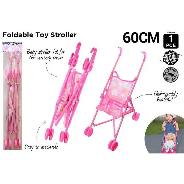 Plastic Foldable Toy Stroller