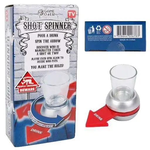 Spin the Shot Glass Drinking Fun Adult Party Game