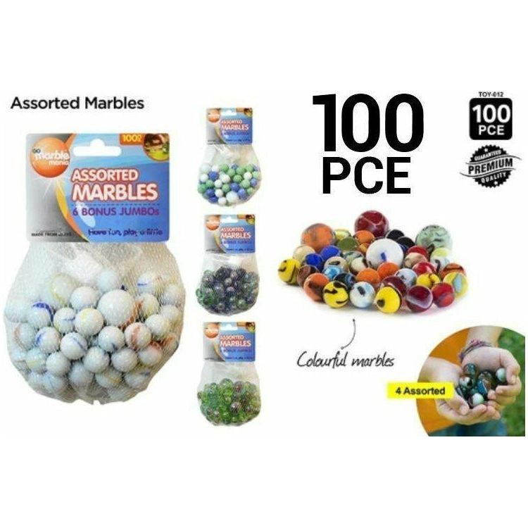 Marbles with 6 Bonus Jumbos