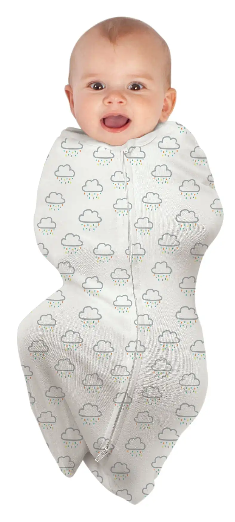 babystudio swaddlepouch cotton small (0-3 months) - clouds