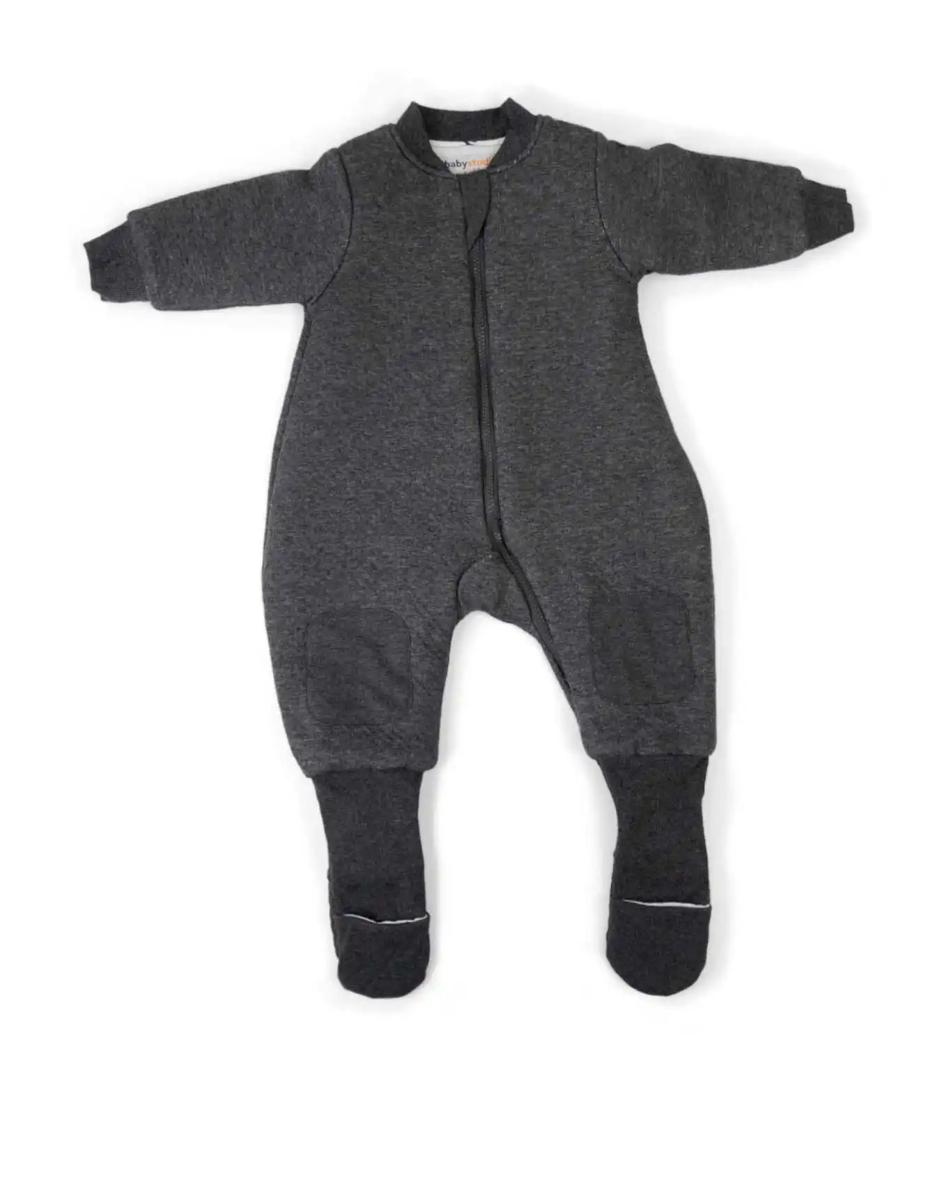 babystudio warmies cotton with arms and legs cotton 3.0TOG - charcoal/hugs equals love