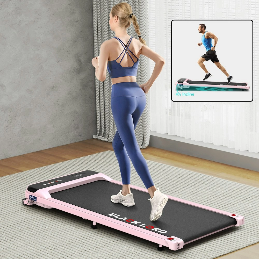 Black Lord Treadmill Electric Walking Pad Home Office Gym Fitness Incline MS2 Pink