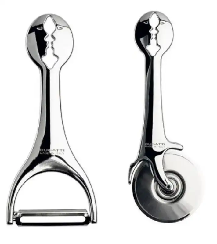 Bugatti Italy Kiss Pizza Cutter and Peeler Set