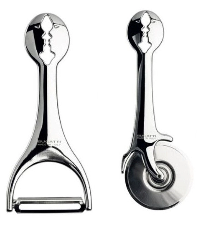 Bugatti Italy Kiss Pizza Cutter and Peeler Set