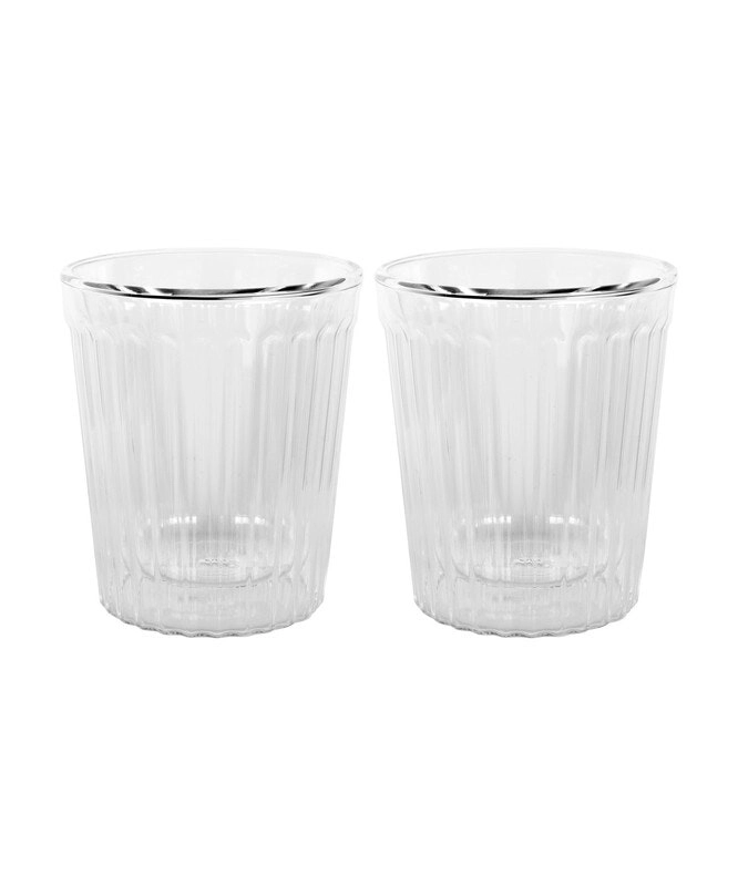 Avanti Rigato Double Wall Glass Set of 2 - 80ml