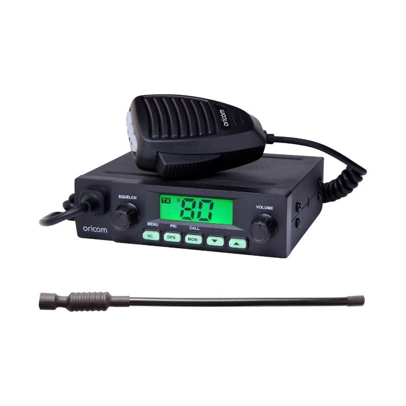 Oricom UHF025 Compact 5 Watt UHF CB Radio AND ANU050 UHF CB 3dBi Coaxial Dipole Antenna (UHF025HFA)