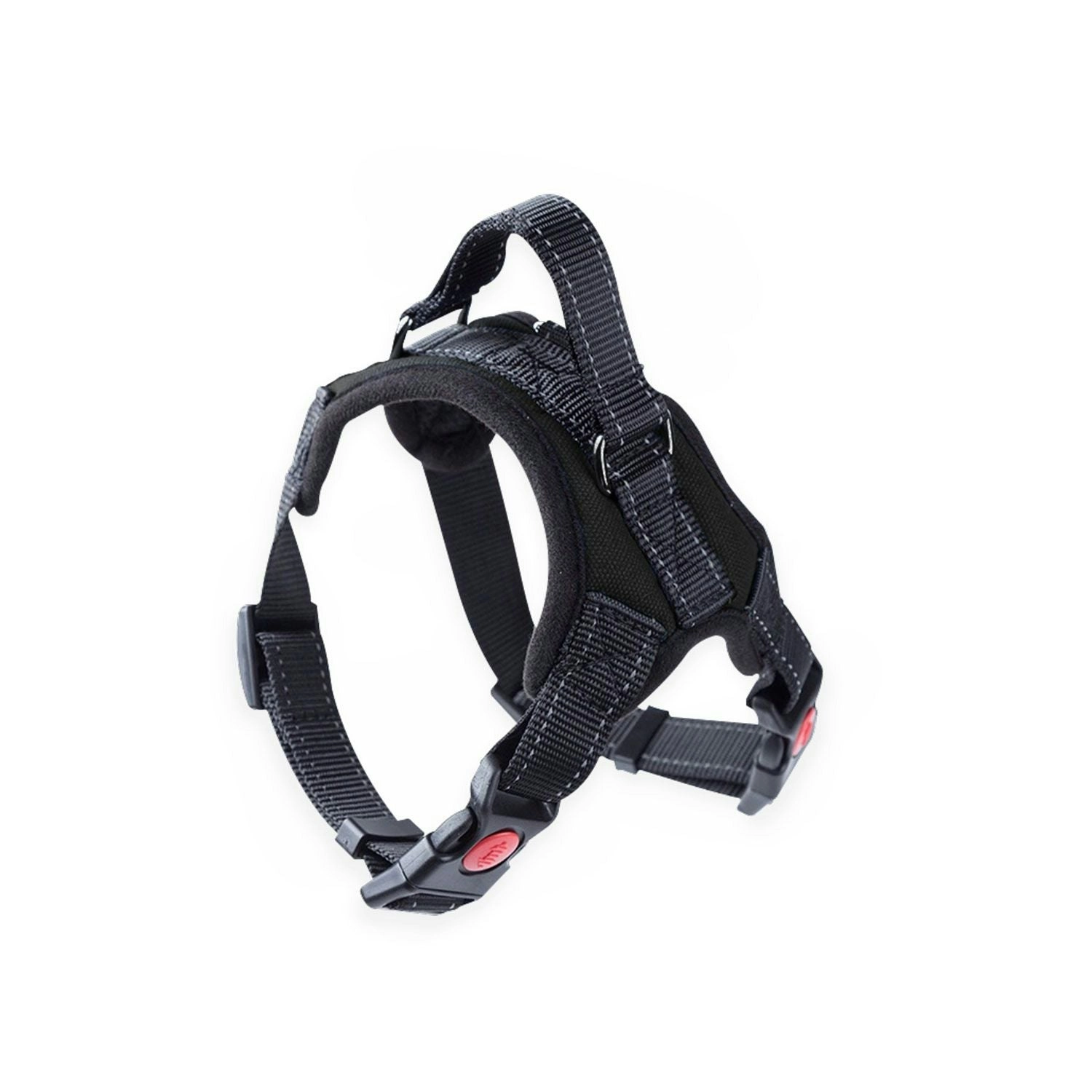 Floofi Dog Harness M Size (Medium, Black)