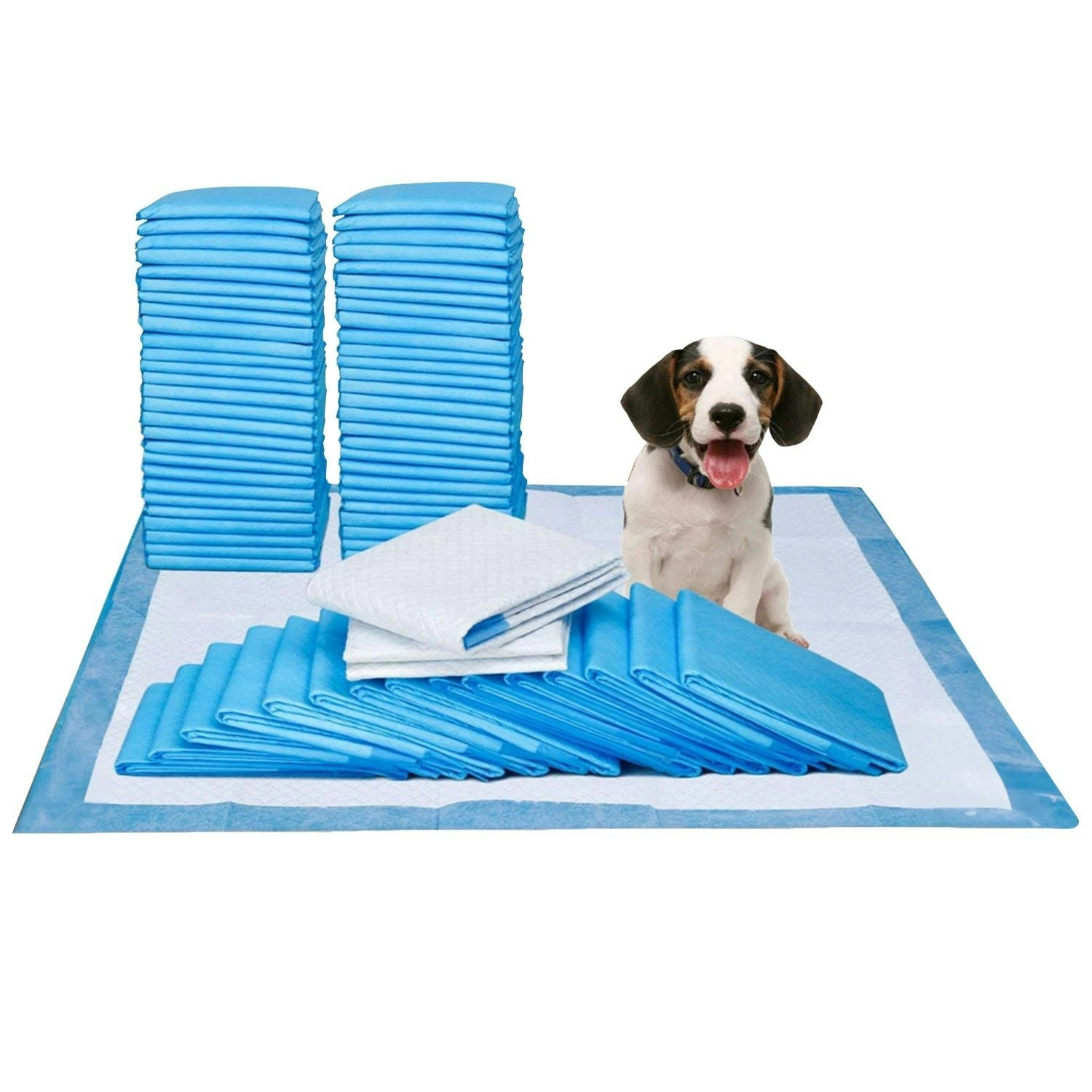 Floofi Pet Training Pads 100pcs Puppy Dog Toilet Pee Indoor Super Absorbent Blue