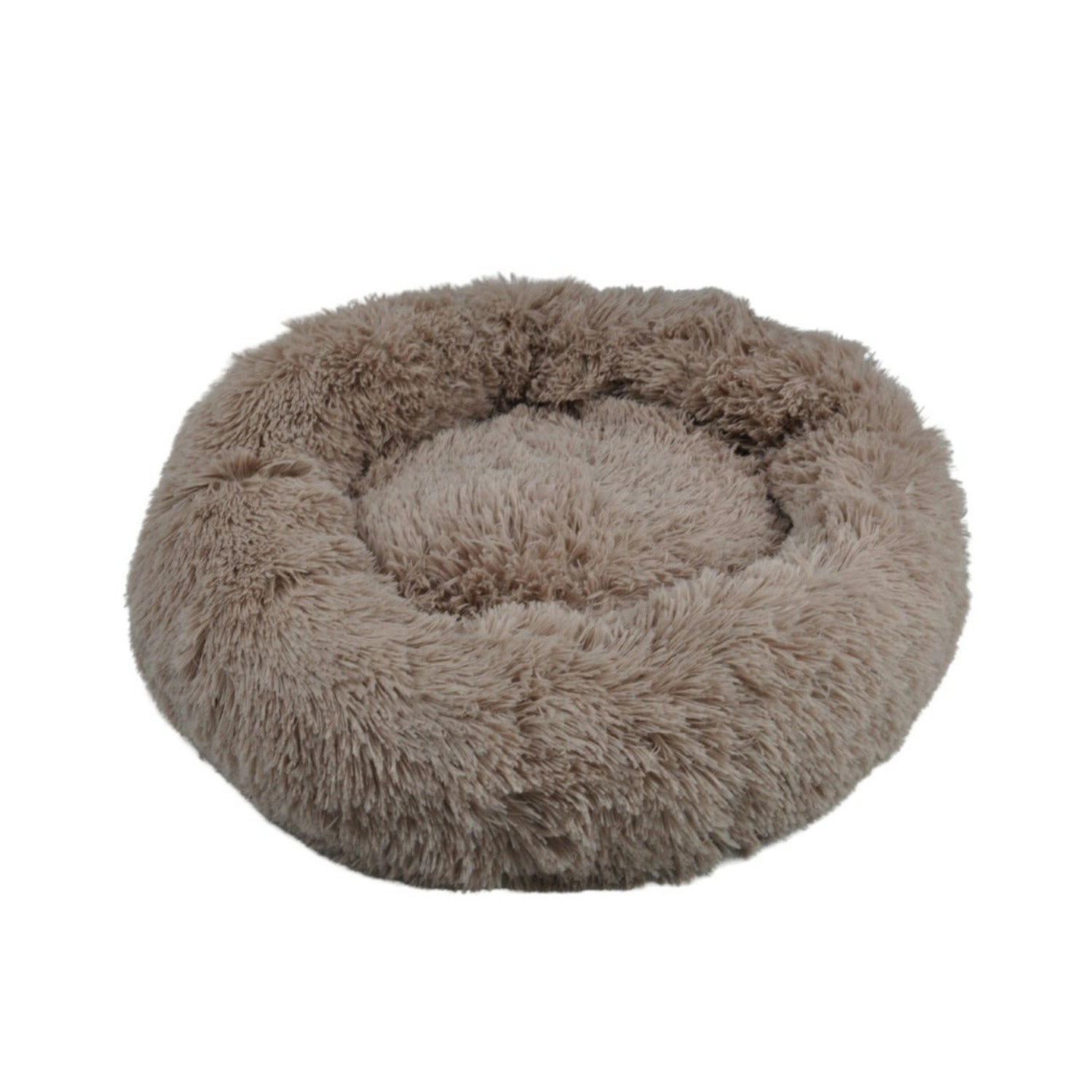 Floofi XL 100CM Round Pet Bed (Brown)