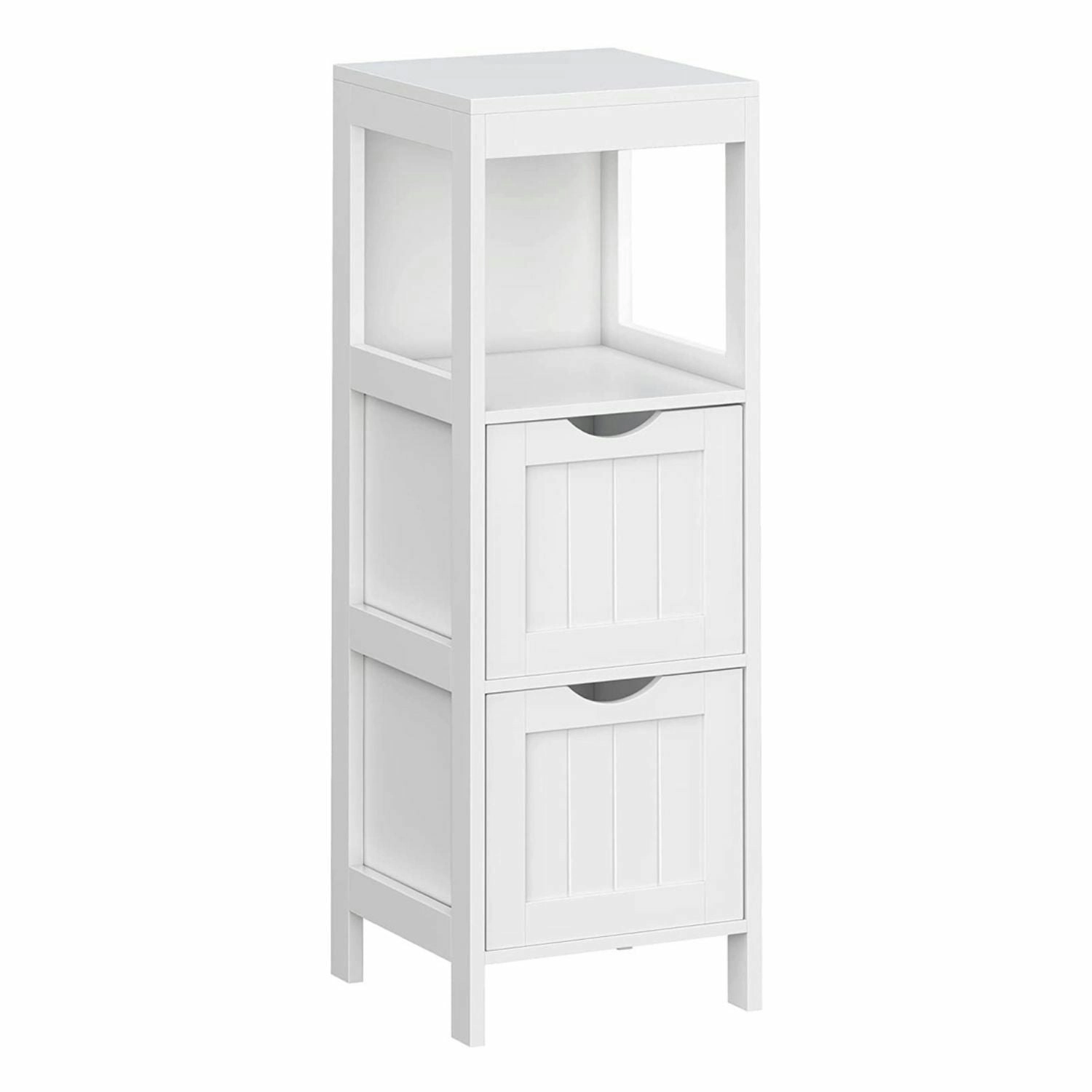 VASAGLE Bathroom Bedroom Laundry Storage Drawer Floor Cabinet - White